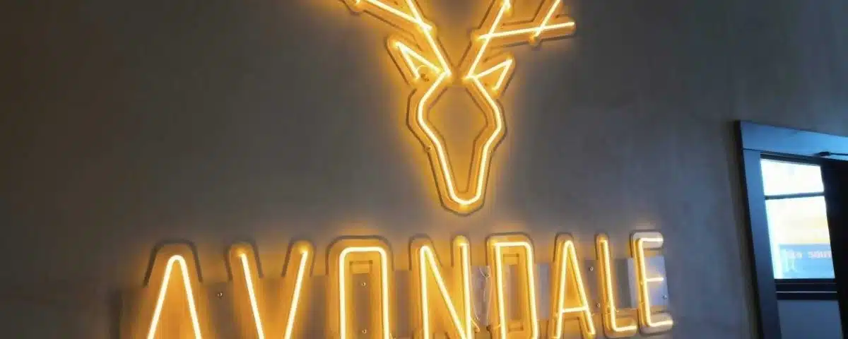 Avondale Golden Yellow Color LED Neon Sign