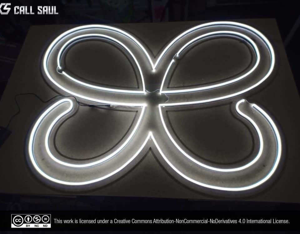 Evolus Butterfly White Color LED Neon Sign