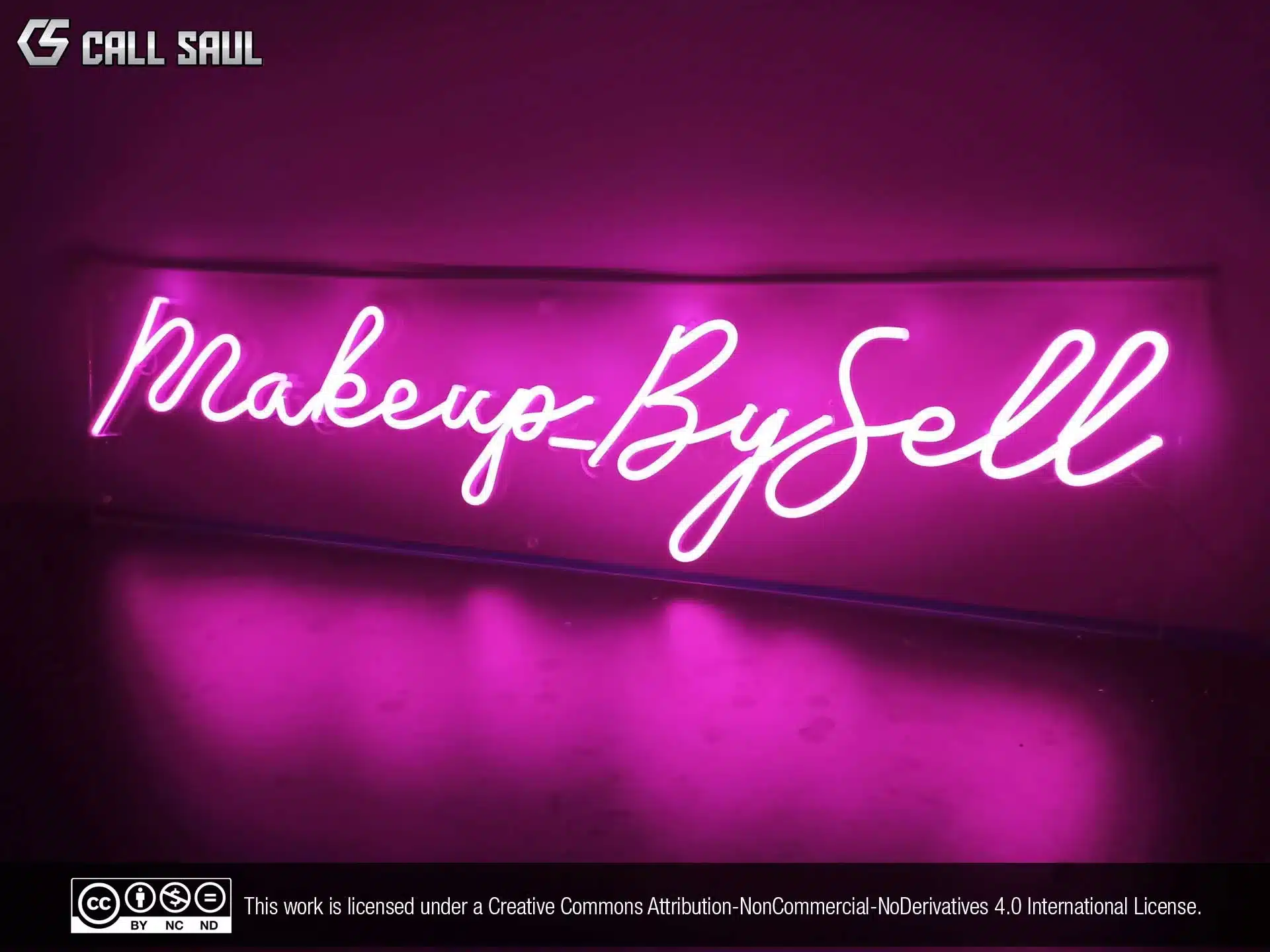 Makeup By Sell Pink LED Neon Sign