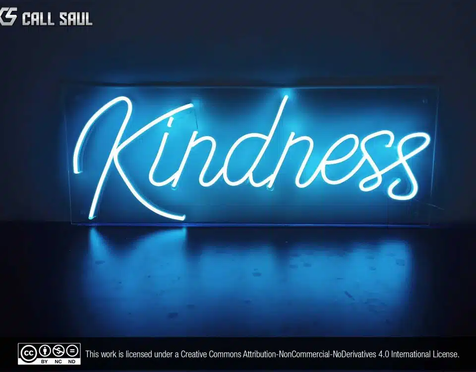 Kindness Blue Color LED Neon Sign