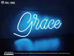 Grace Blue Color LED Neon Sign