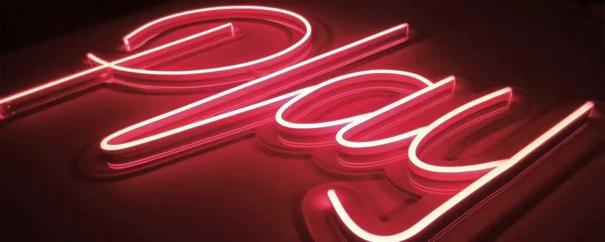 Play Red Color LED Neon Sign