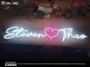 Steven & Thao LED Neon Sign for Wedding