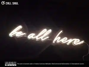 Be All Here White Color LED Neon Sign