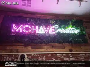 Mohave Creative Purple Green and White Color LED Neon Sign