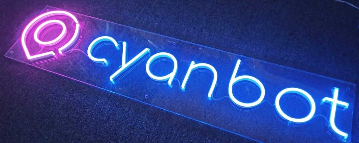 Cyanbot Purple and Blue Color LED Neon Sign