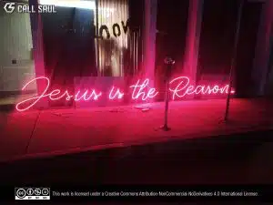 Jesus is the Reason Red Color LED Neon Sign
