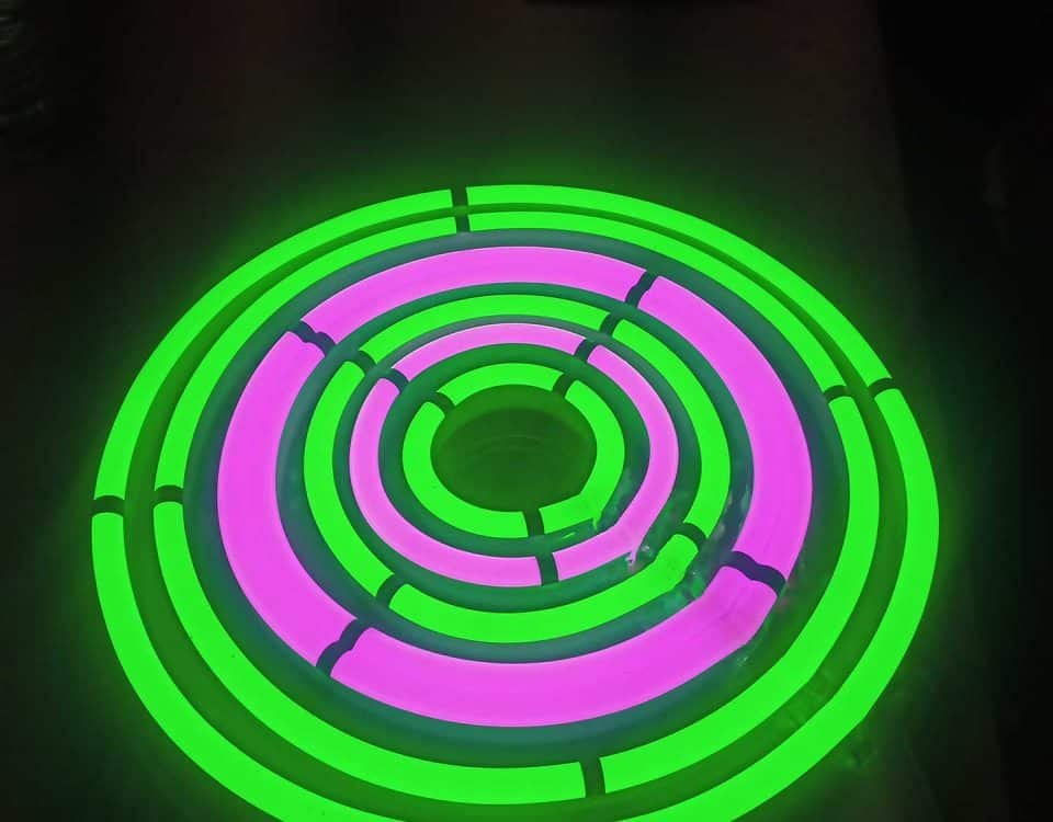 Dual Tone LED Neon Sign Pink and Green Colors
