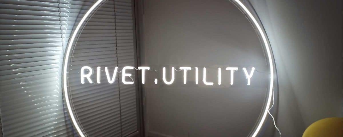 Rivet Utility White Color LED Neon Sign
