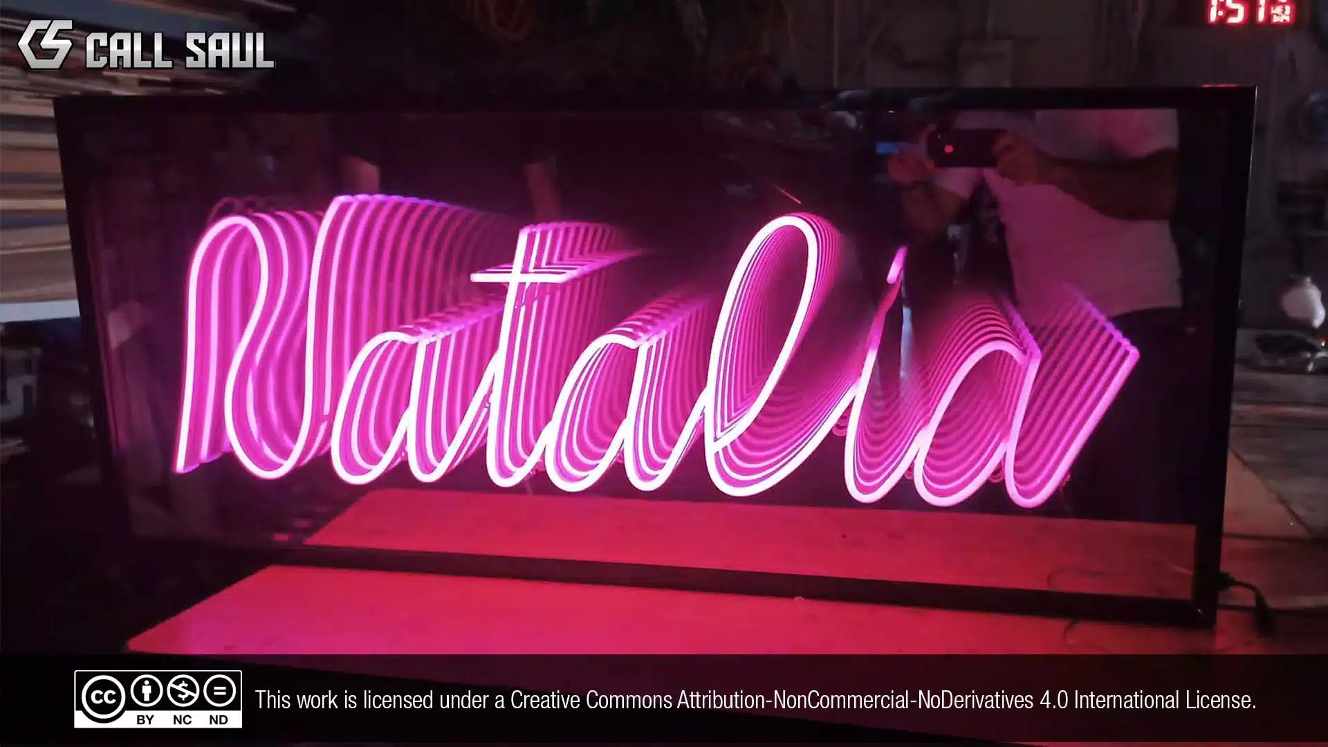 Natalia Pink Color LED Neon Sign