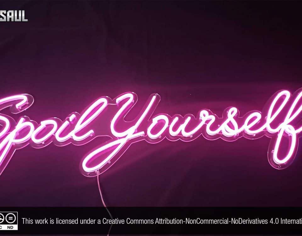 Spoil Yourself Pink Color LED Neon Sign