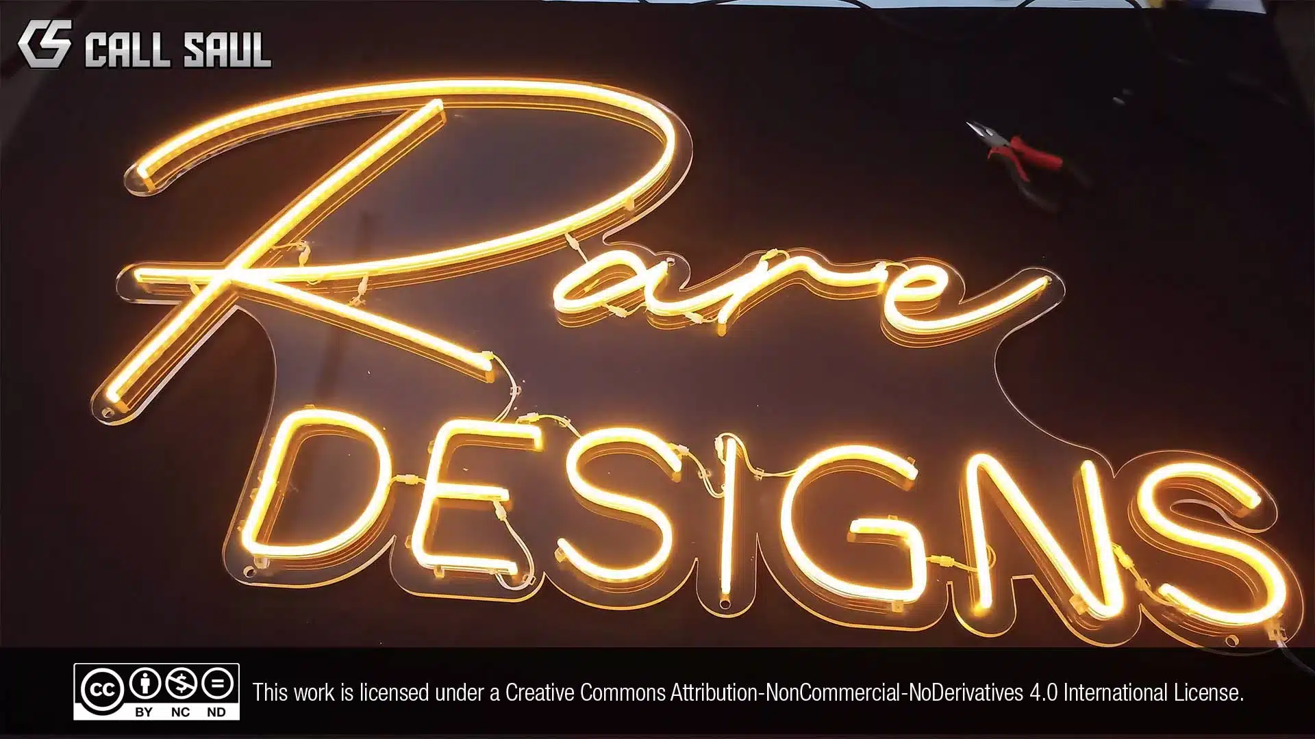 Rare Designs Golden Yellow Color LED Neon Sign