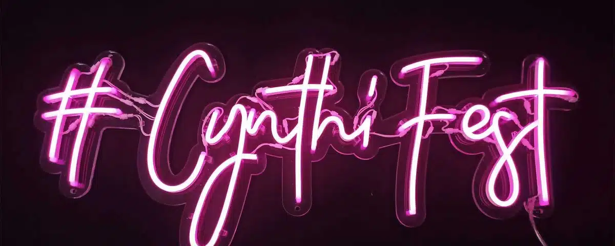 #Cynthi Fest Pink Color LED Neon Sign