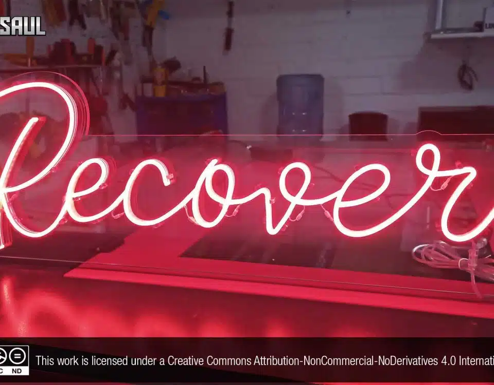 Recover Red Color LED Neon Sign