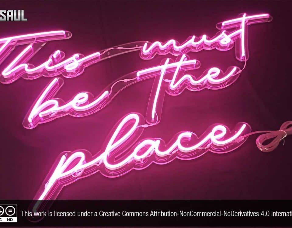This Must be the Place Pink Color LED Neon Sign
