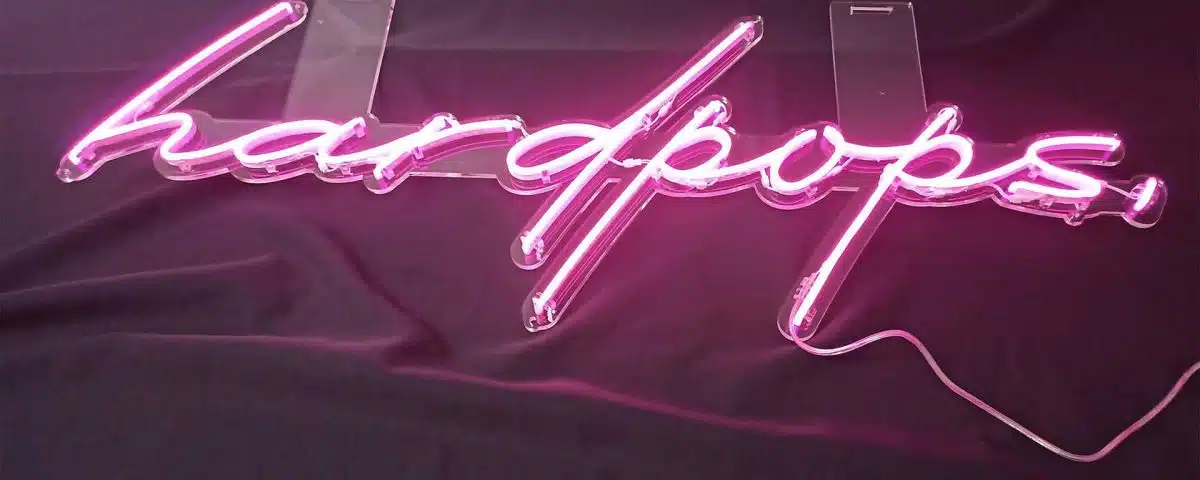 Hard Pops Pink Color LED Neon Sign