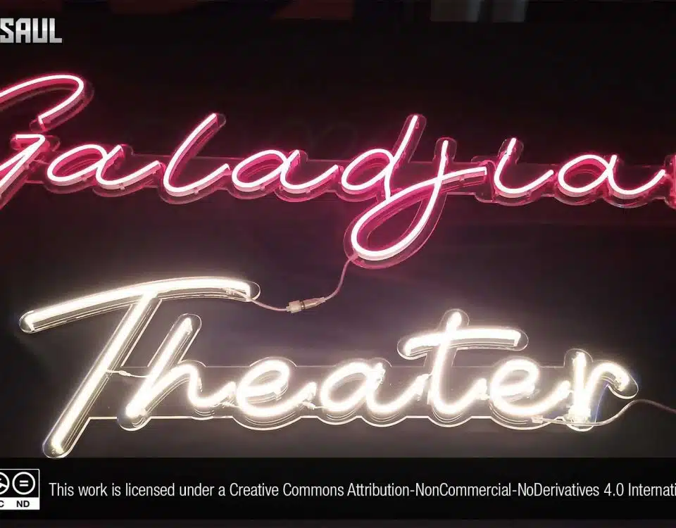 Galadjian Theater White and Red Color LED Neon Sign