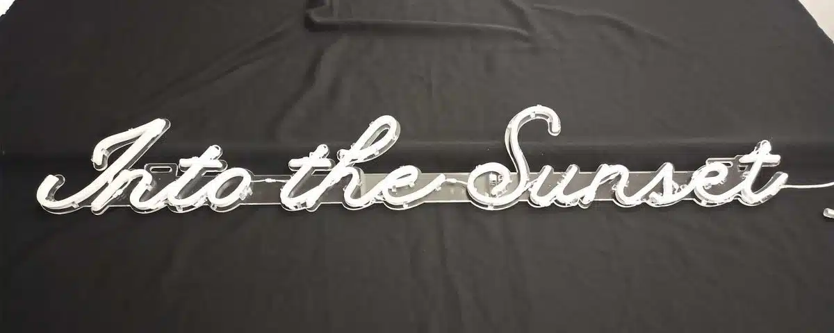 Into the Sunset White Color LED Neon Sign