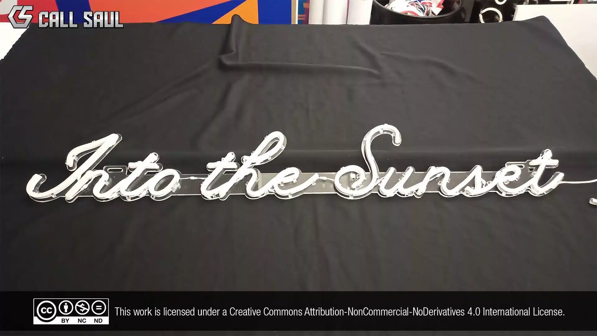 Into the Sunset White Color LED Neon Sign