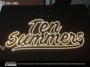 Ten Summers Warm White Color LED Neon Sign