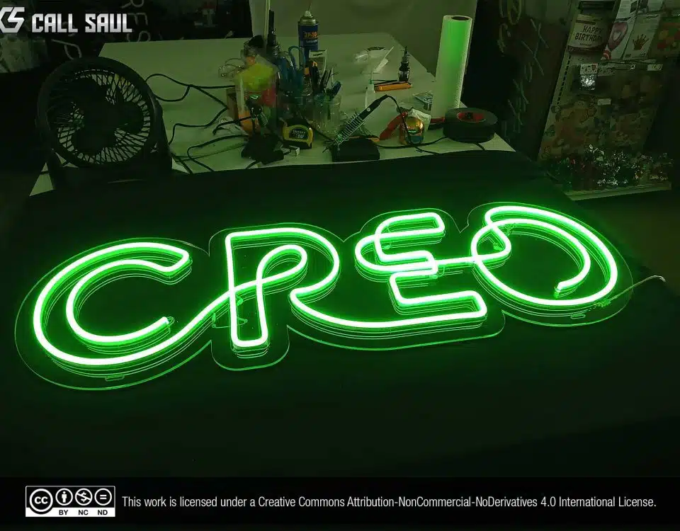Creo Green Color LED Neon Sign