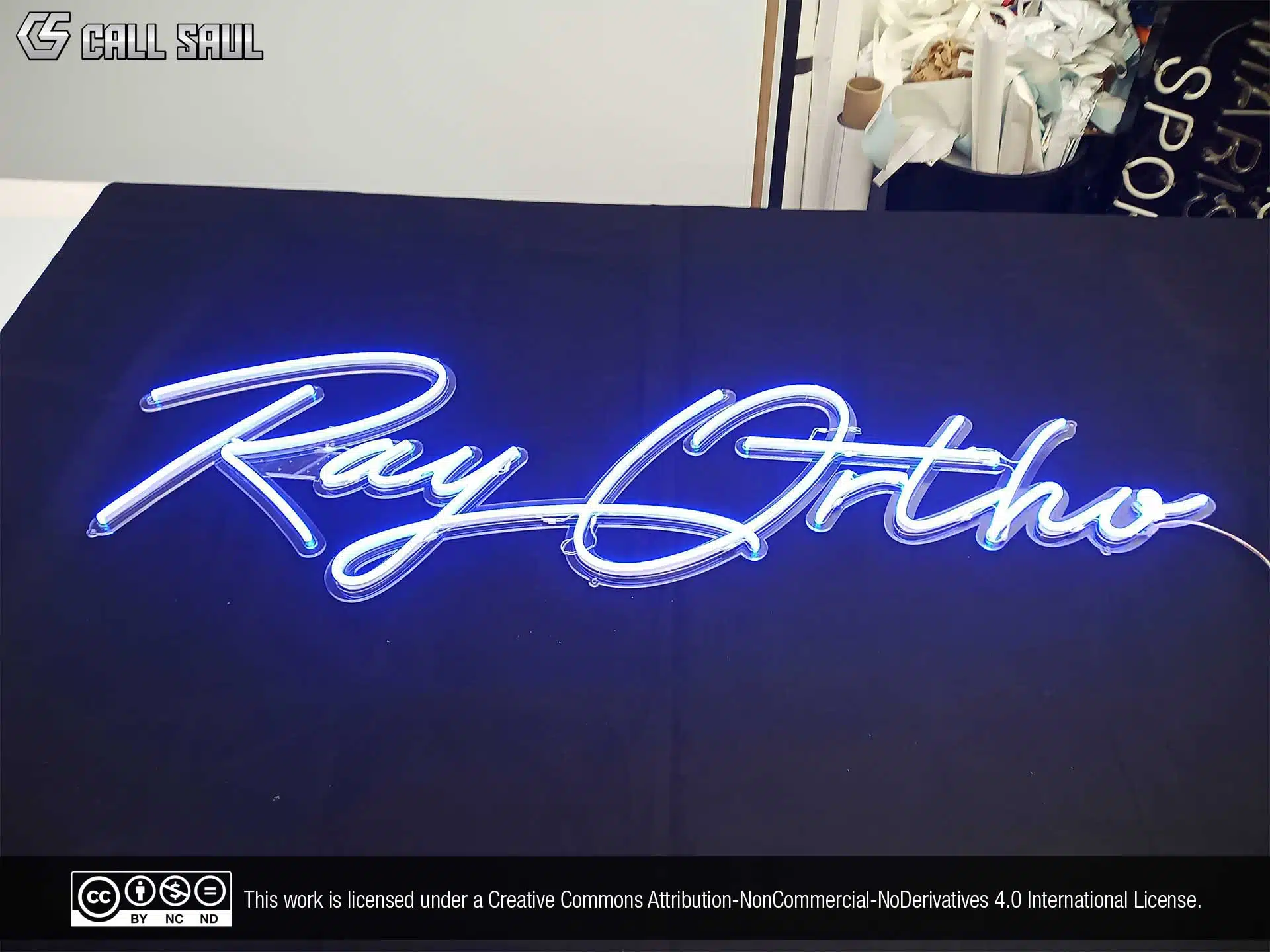 Ray Ortho Blue Color LED Neon Sign