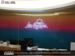 Los Angeles Cool White Color LED Neon Sign
