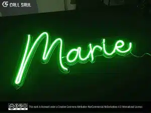 Marie Green Color LED Neon Sign