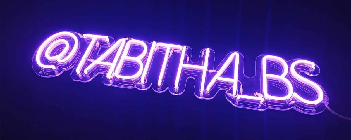 @Tabitha_BS Purple Color LED Neon Sign