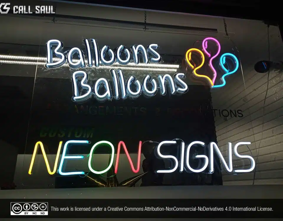 Balloons Balloons and Neon Signs White, Yellow, Pink, Blue, Green, and Red Color LED Neon Sign