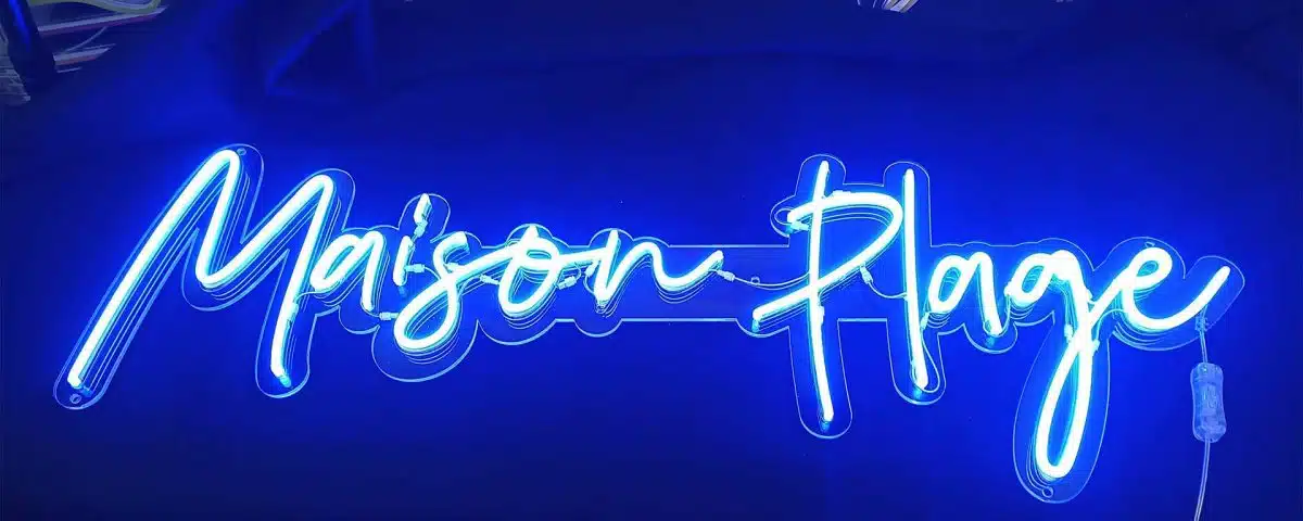 Maison Plage Blue Color LED Neon Sign