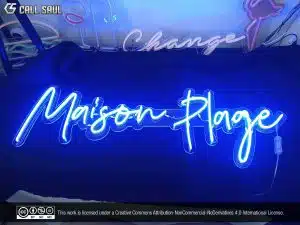 Maison Plage Blue Color LED Neon Sign