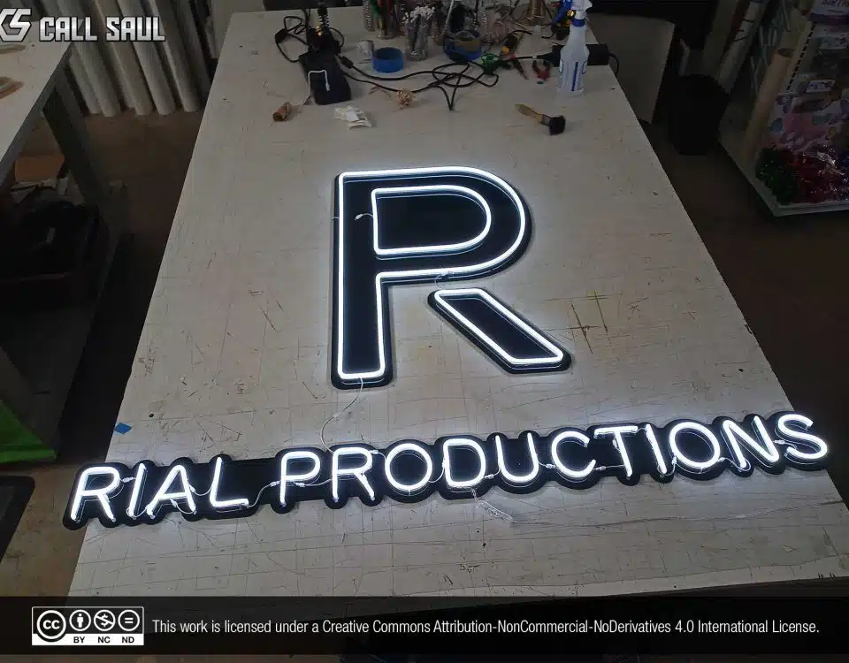 Rial Productions White Color LED Neon Sign