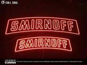 Smirnoff Red Color LED Neon Sign