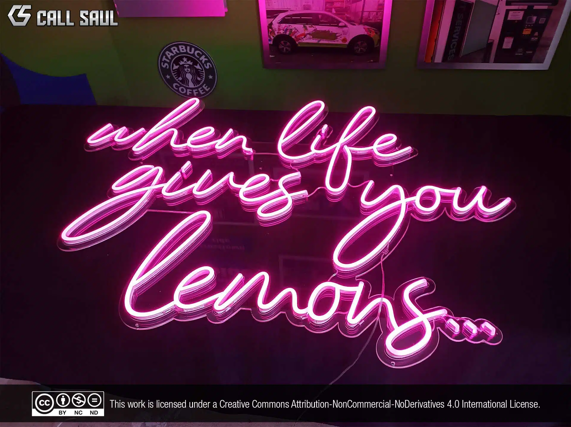 When Life Gives You Lemons... Pink Color LED Neon Sign