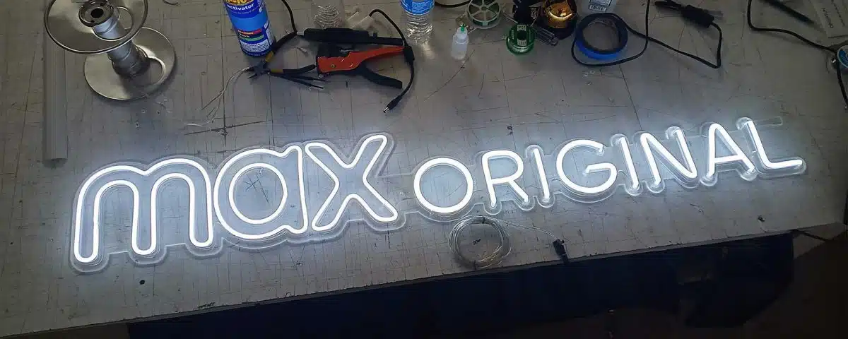 Max Original White Color LED Neon Sign