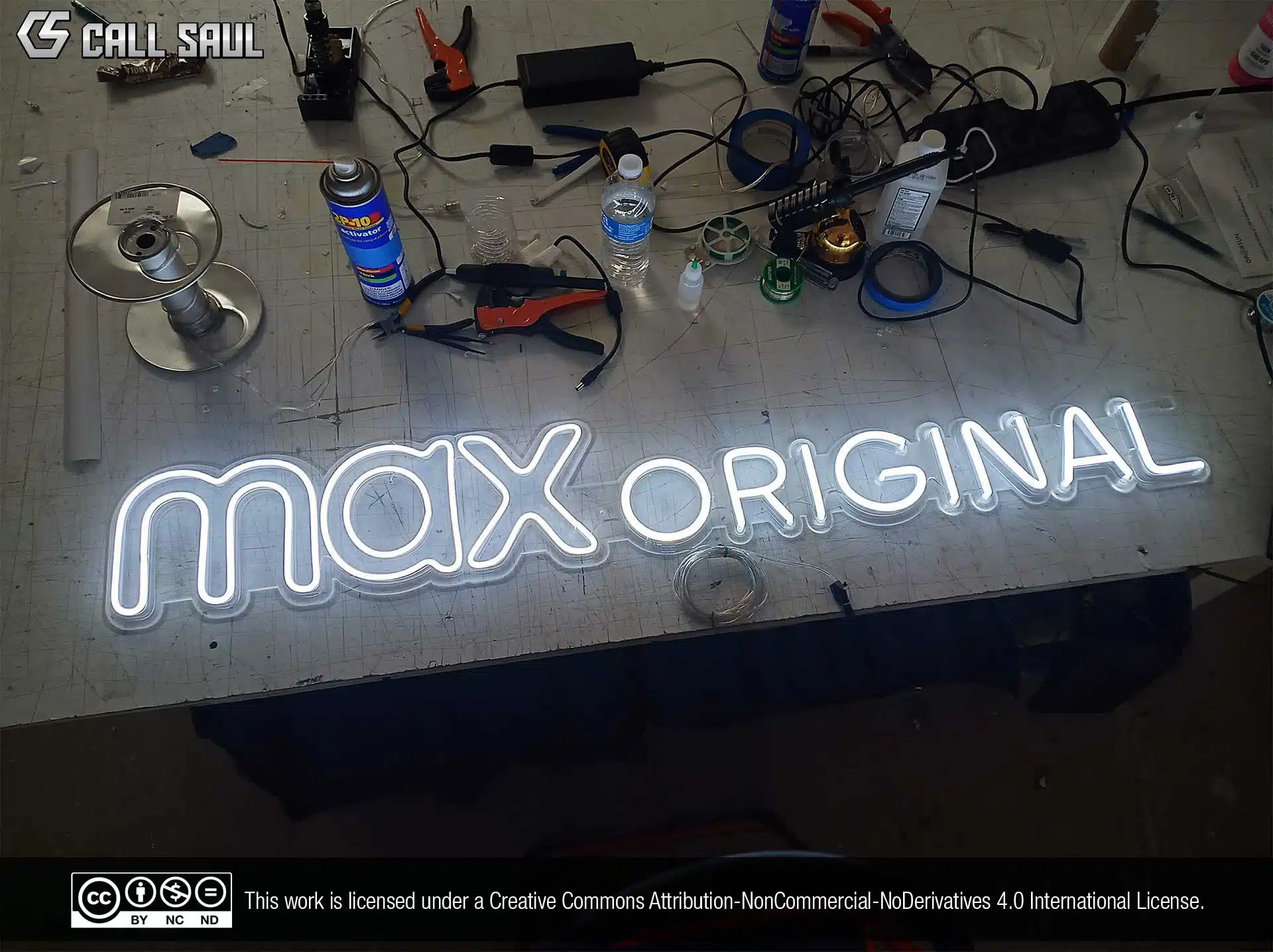 Max Original White Color LED Neon Sign