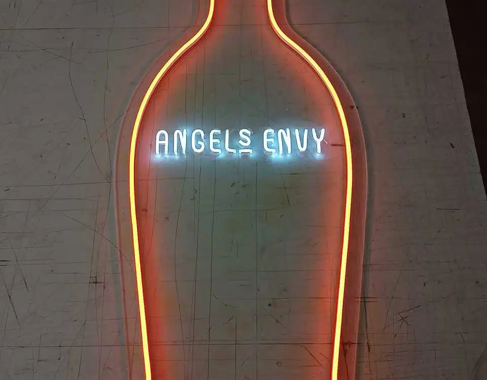 Angels Envy Cool White and Orange Color LED Neon Sign