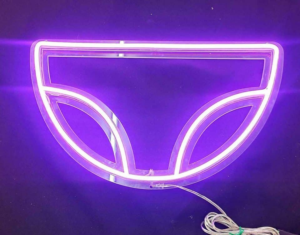 Baby Shower Diaper Purple Color LED Neon Sign
